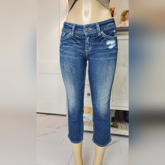 Women's Blue Denim Jeans - Picture 1 of 7